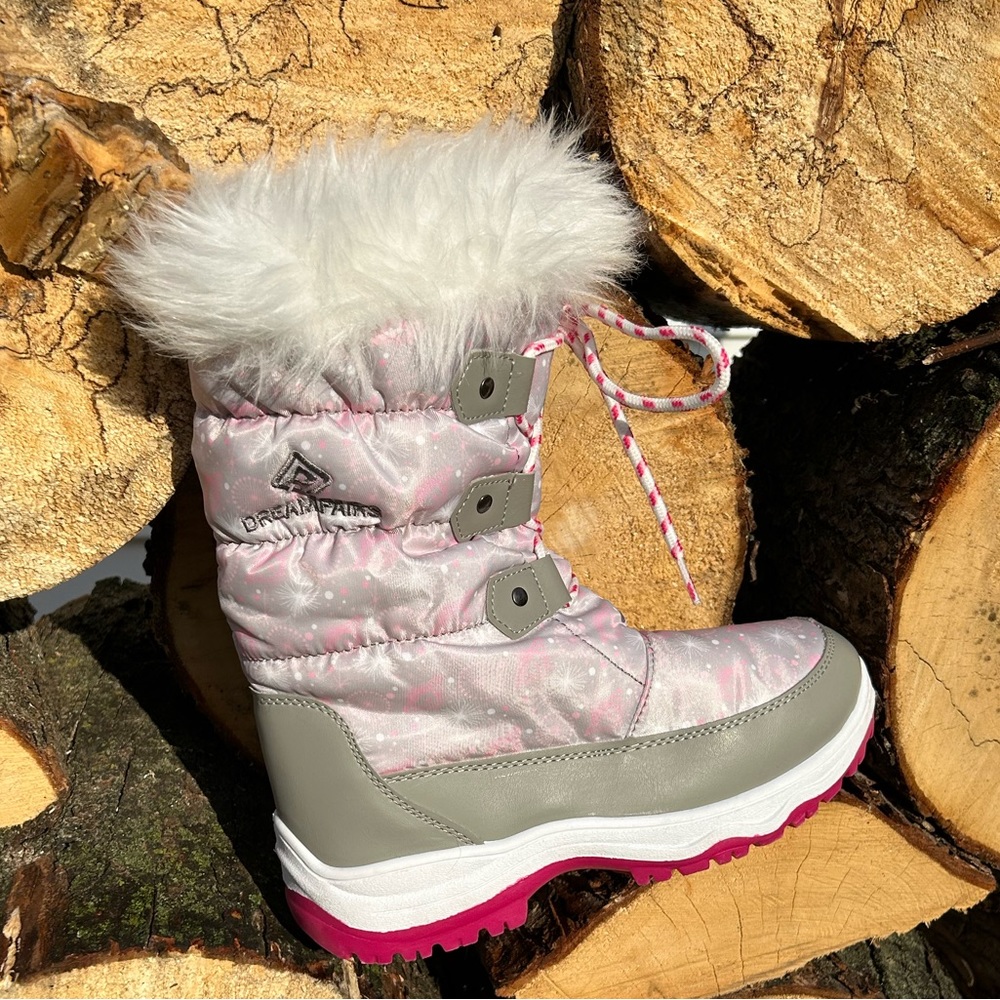 Dream Pairs Girls Faux Fur Lined Boots